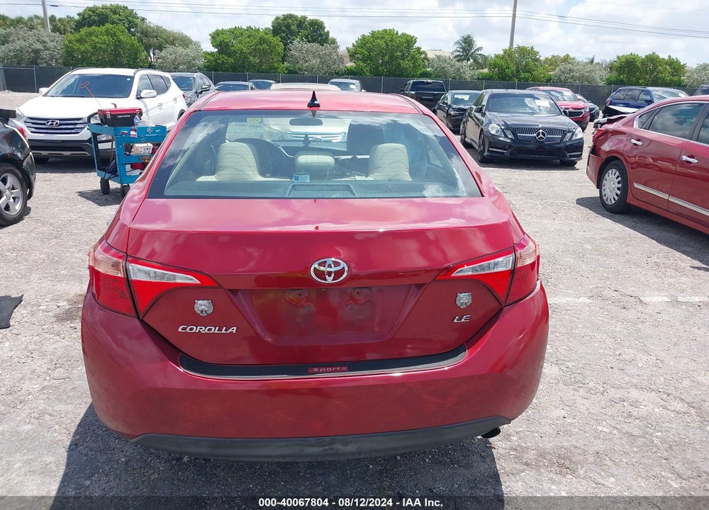2019 TOYOTA COROLLA LE VIN: 5YFBURHE8KP910442