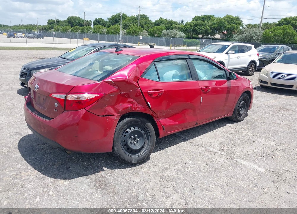 2019 TOYOTA COROLLA LE VIN: 5YFBURHE8KP910442