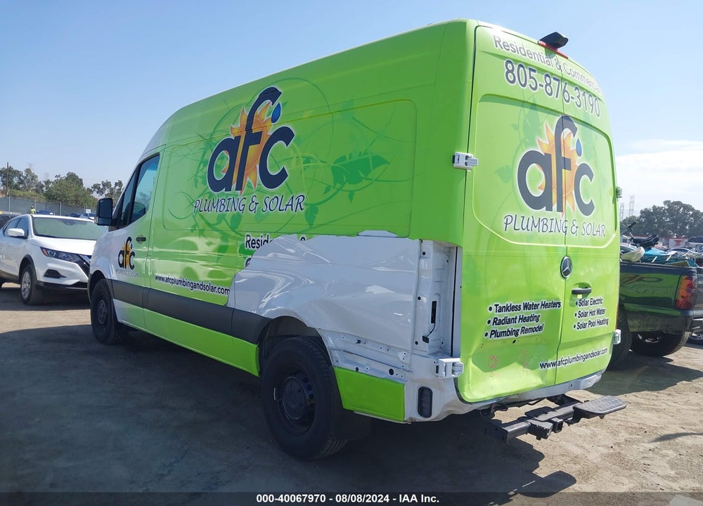 2023 MERCEDES-BENZ SPRINTER 2500 STANDARD ROOF 4-CYL DIESEL VIN: W1Y4KBHY3PT144311