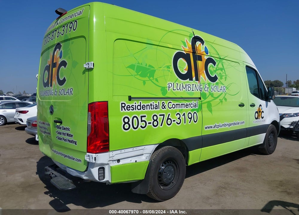 2023 MERCEDES-BENZ SPRINTER 2500 STANDARD ROOF 4-CYL DIESEL VIN: W1Y4KBHY3PT144311