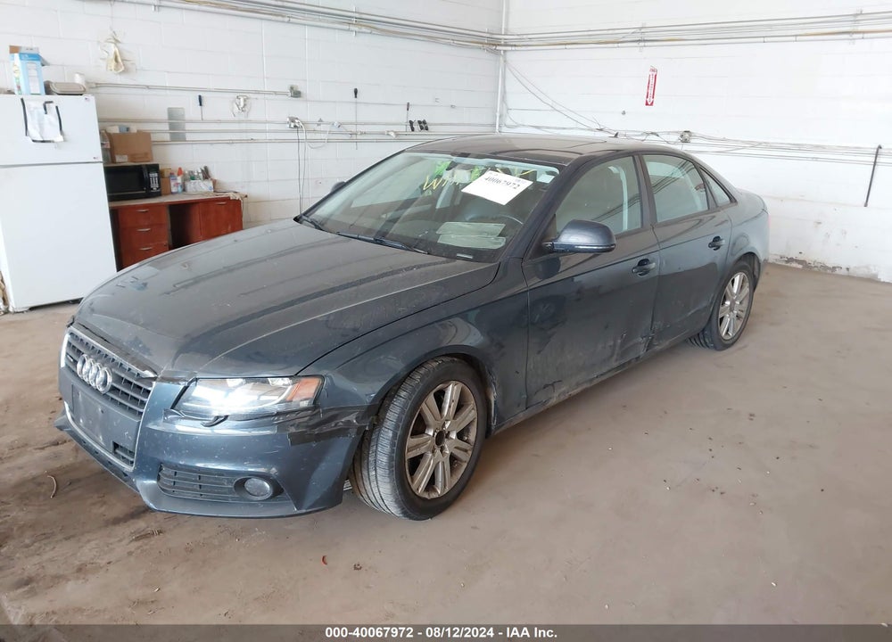 2009 AUDI A4 2.0T QUATTRO VIN: WAULF78K79N066455