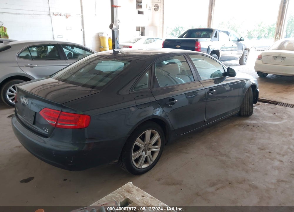 2009 AUDI A4 2.0T QUATTRO VIN: WAULF78K79N066455