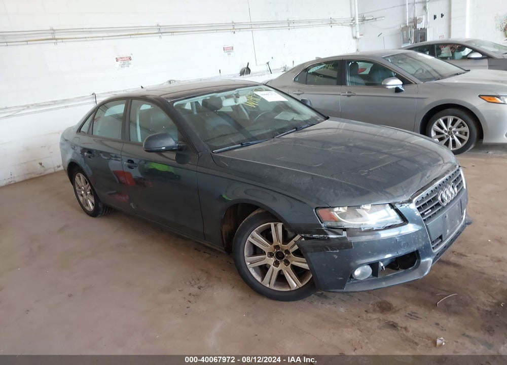 2009 AUDI A4 2.0T QUATTRO VIN: WAULF78K79N066455