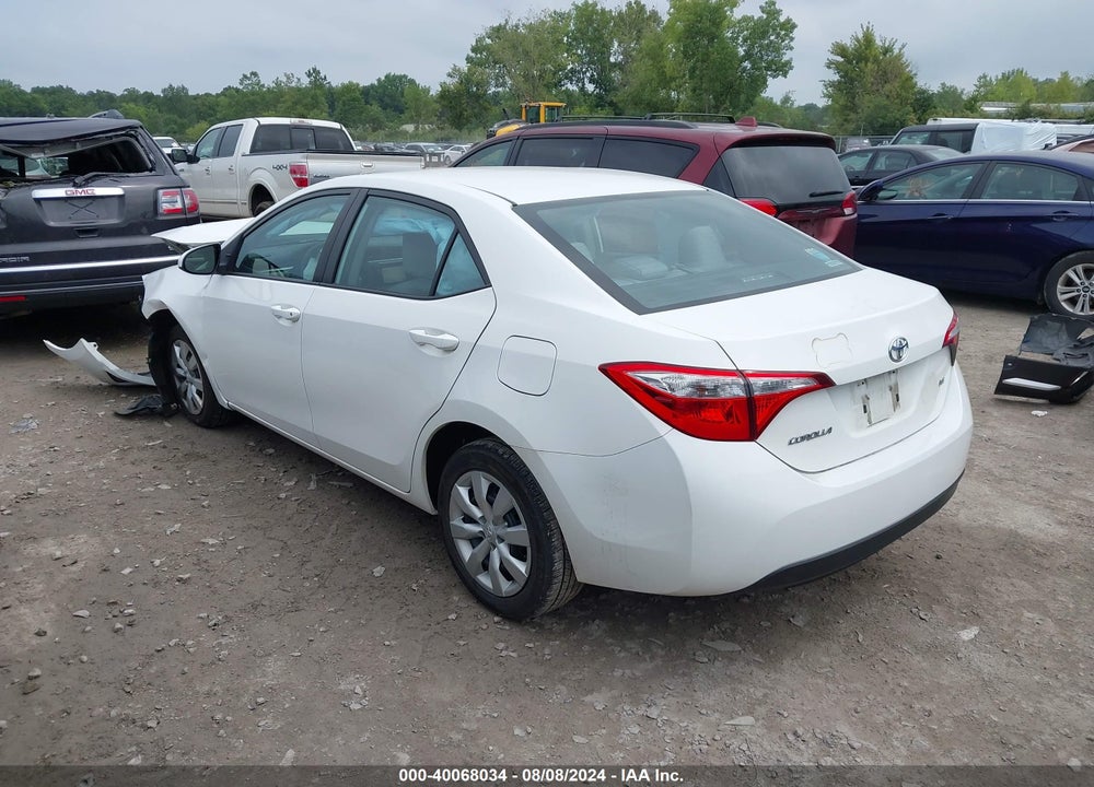 2016 TOYOTA COROLLA LE VIN: 5YFBURHE9GP535619