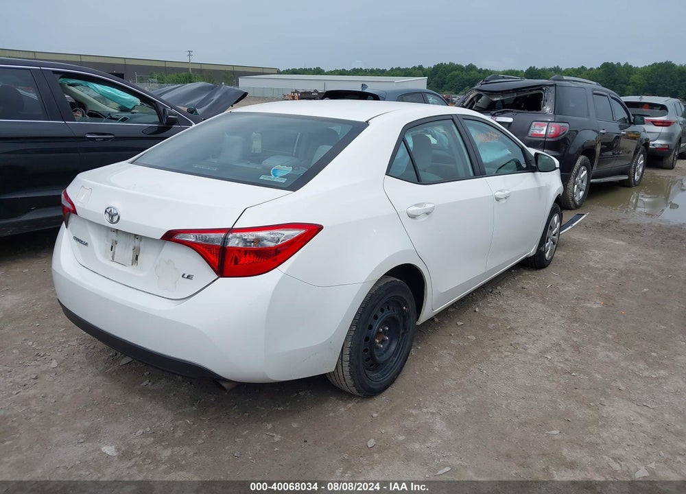 2016 TOYOTA COROLLA LE VIN: 5YFBURHE9GP535619