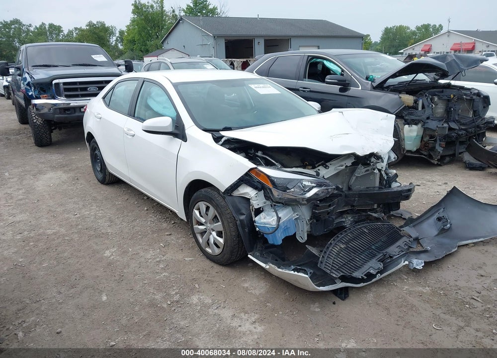 2016 TOYOTA COROLLA LE VIN: 5YFBURHE9GP535619