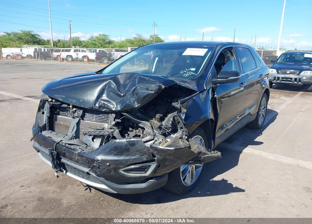 2015 FORD EDGE TITANIUM VIN: 2FMTK3K85FBB59062