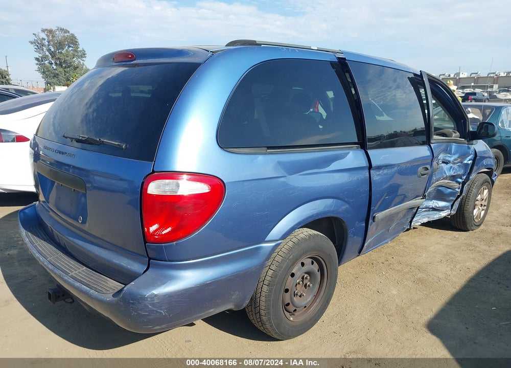 2007 DODGE GRAND CARAVAN SE VIN: 1D4GP24R47B194144