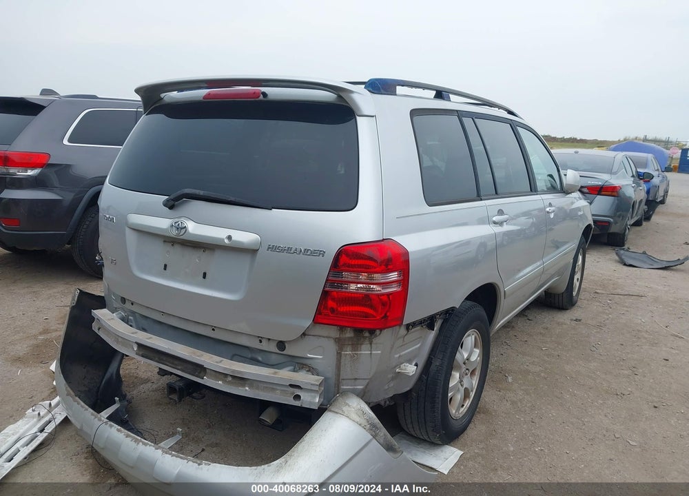 2001 TOYOTA HIGHLANDER V6 VIN: JTEGF21A410020717