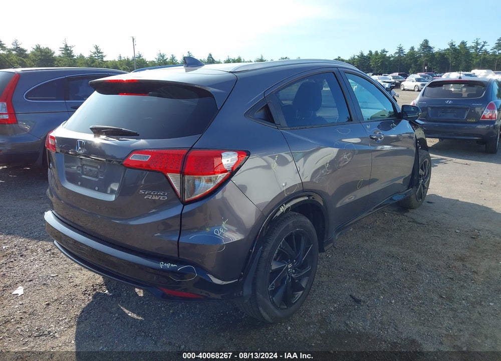2022 HONDA HR-V AWD SPORT VIN: 3CZRU6H11NM715251