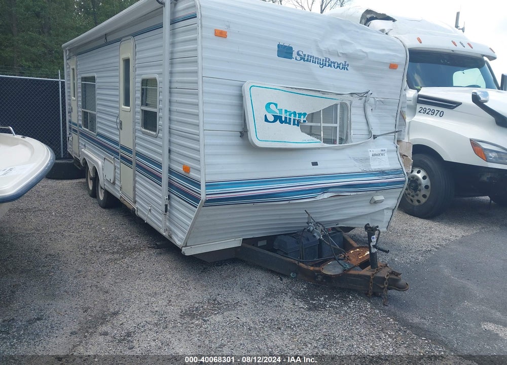 1998 SUNNYBROOK MODEL 24FB TRAVEL TR VIN: 4UBAS0L24W1K11789