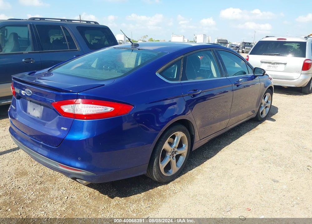 2016 FORD FUSION SE VIN: 3FA6P0H75GR206163