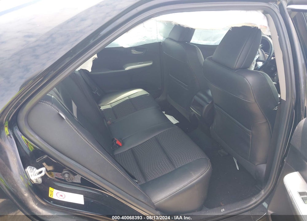 2012 TOYOTA CAMRY SE VIN: 4T1BF1FK8CU142417