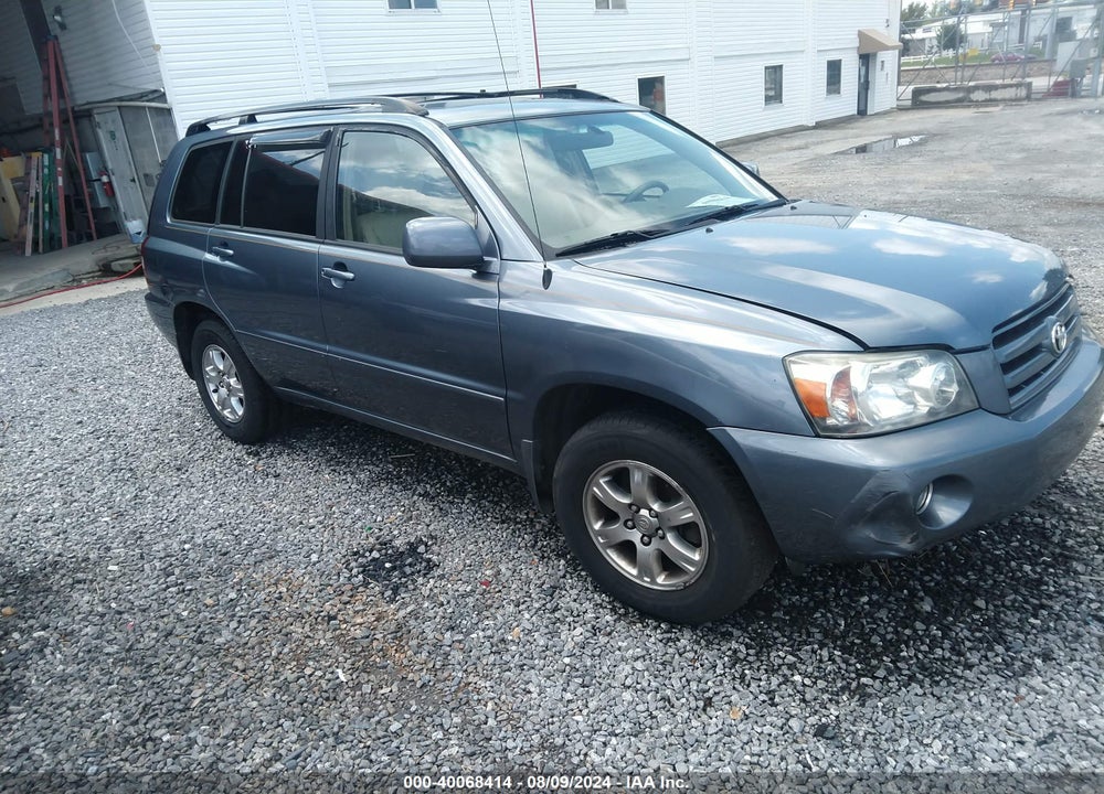 2006 TOYOTA HIGHLANDER V6 VIN: JTEEP21A860162208