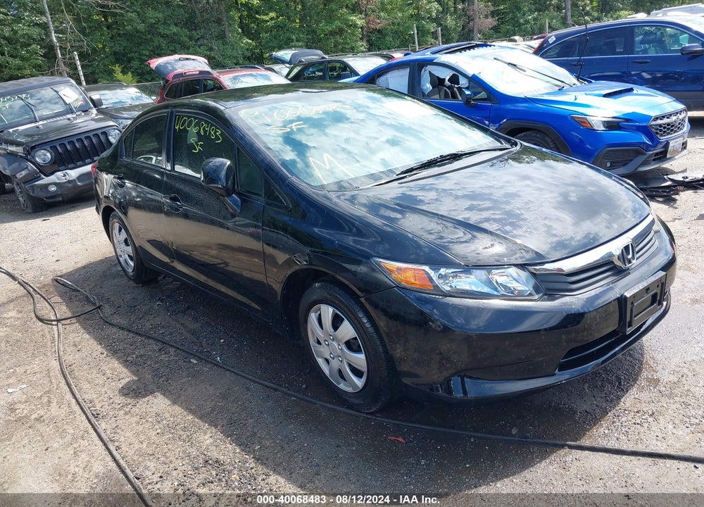 2012 HONDA CIVIC LX VIN: 19XFB2F57CE374068