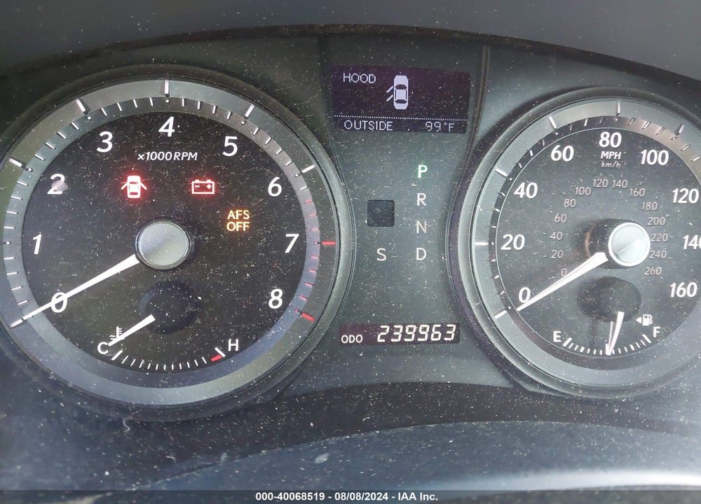 2008 LEXUS ES 350 VIN: JTHBJ46G282161739