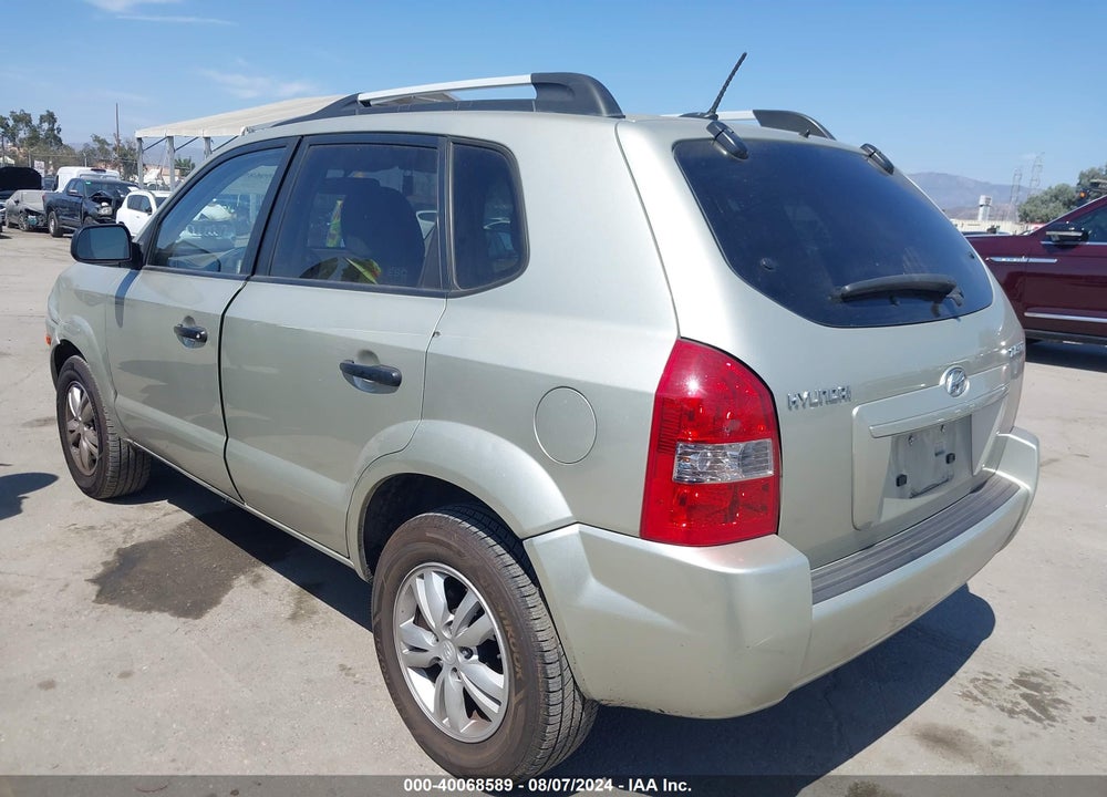 2009 HYUNDAI TUCSON GLS VIN: KM8JM12B29U014139