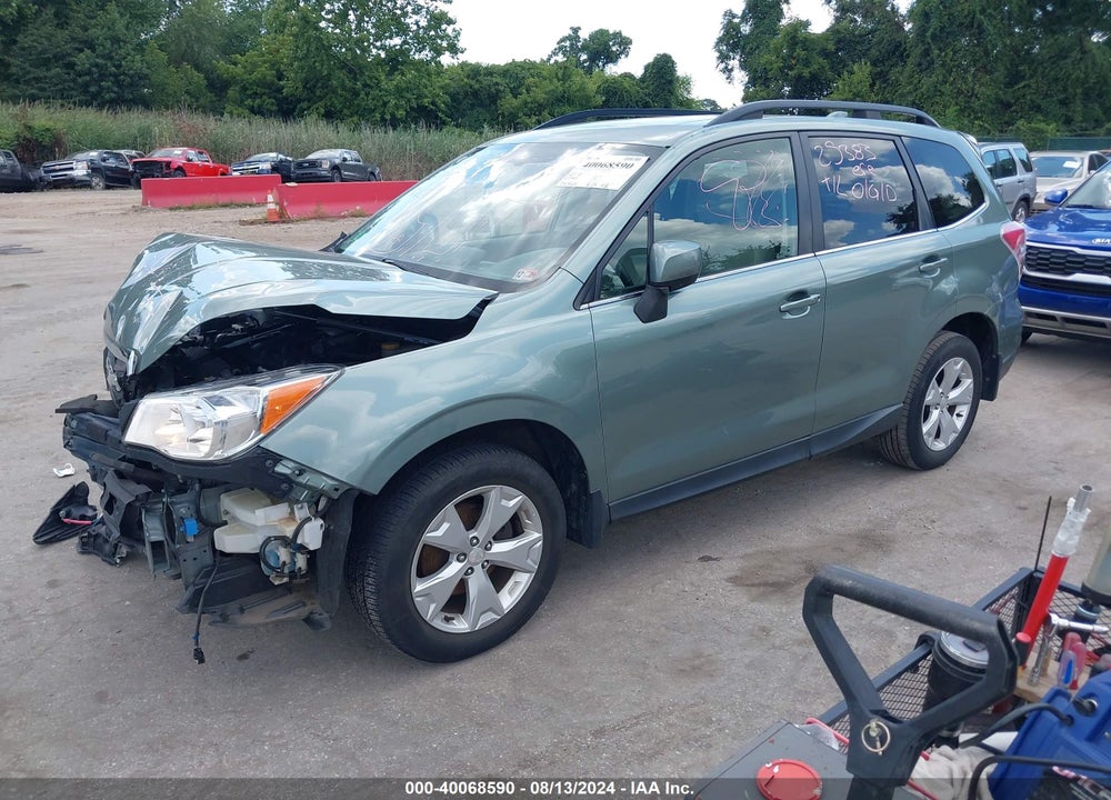 2016 SUBARU FORESTER VIN: JF2SJAHC2GH447131