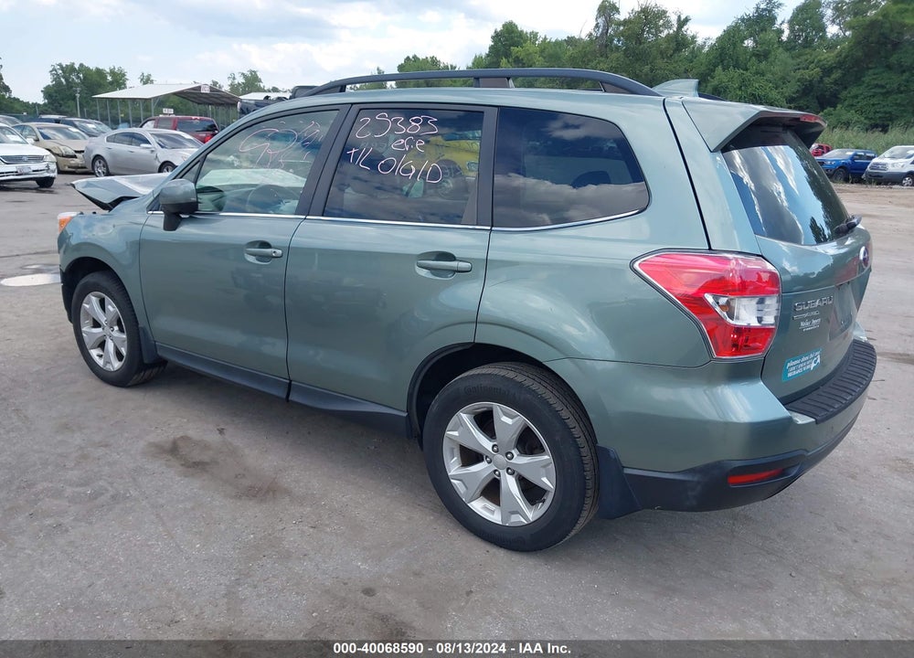 2016 SUBARU FORESTER VIN: JF2SJAHC2GH447131