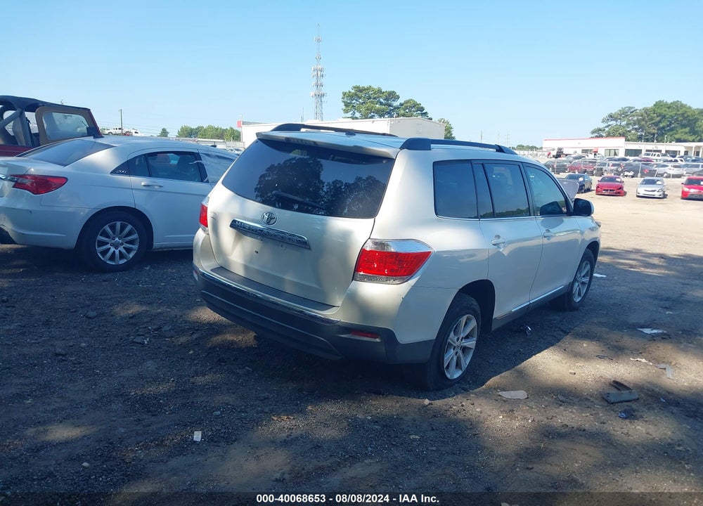 2012 TOYOTA HIGHLANDER SE V6 VIN: 5TDZK3EH6CS080004