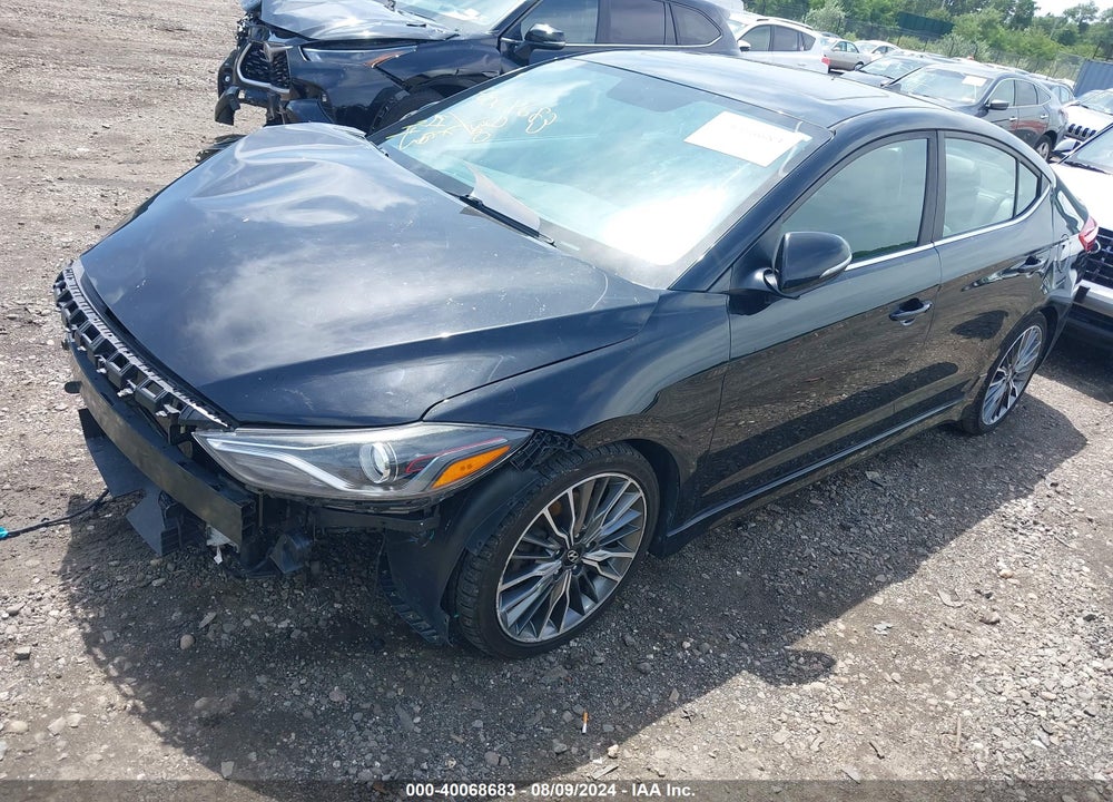 2018 HYUNDAI ELANTRA SPORT VIN: KMHD04LB9JU447969