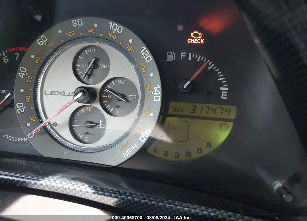2001 LEXUS IS 300 BASE (A5) VIN: JTHBD182X10020166