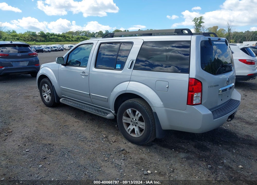 2012 NISSAN PATHFINDER SILVER VIN: 5N1AR1NB7CC606324
