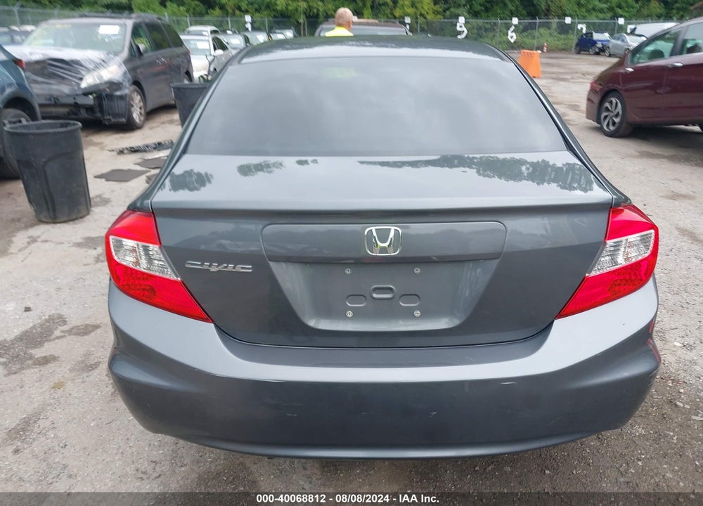 2012 HONDA CIVIC LX VIN: 19XFB2F54CE361911