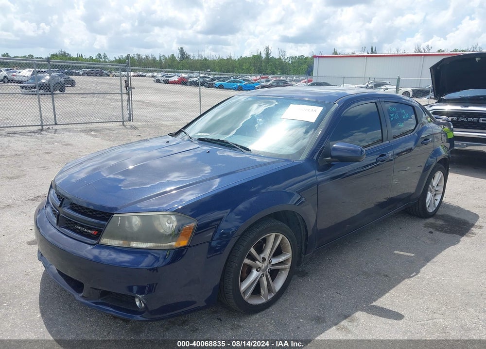 2013 DODGE AVENGER SXT VIN: 1C3CDZCB9DN582342