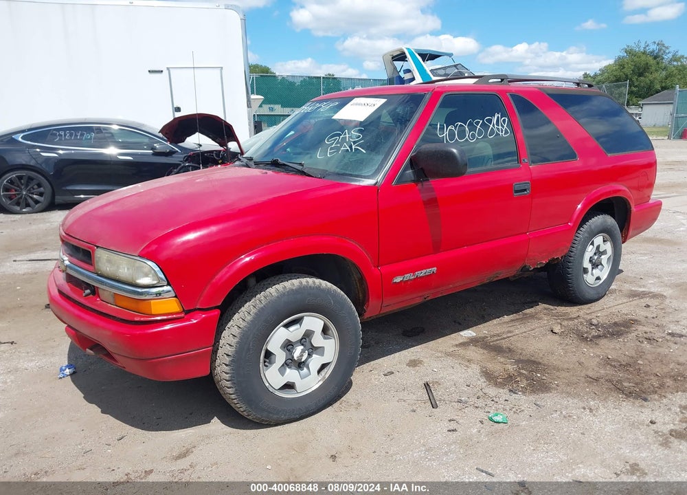 2002 CHEVROLET BLAZER LS VIN: 1GNCT18W92K195758