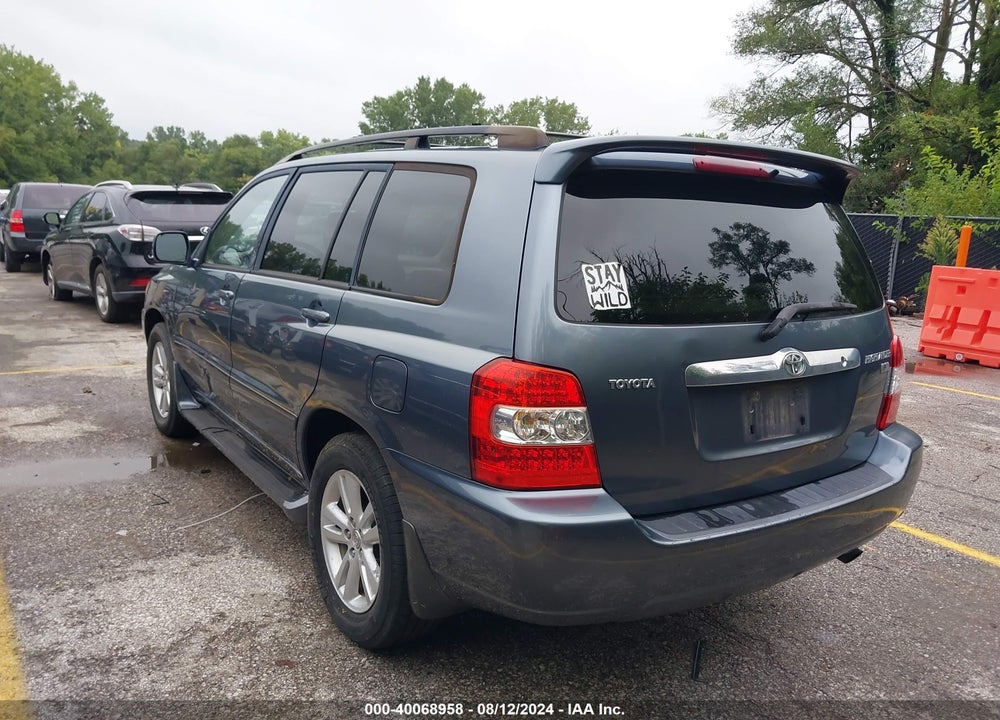 2006 TOYOTA HIGHLANDER HYBRID V6 VIN: JTEDW21A660006845
