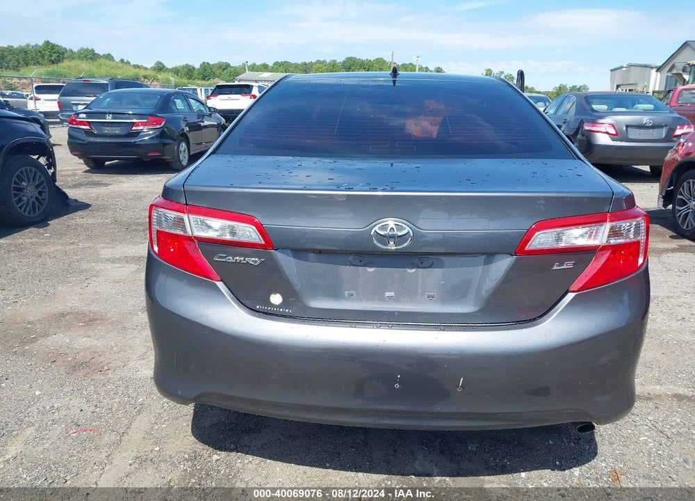 2014 TOYOTA CAMRY LE VIN: 4T1BF1FK2EU392478