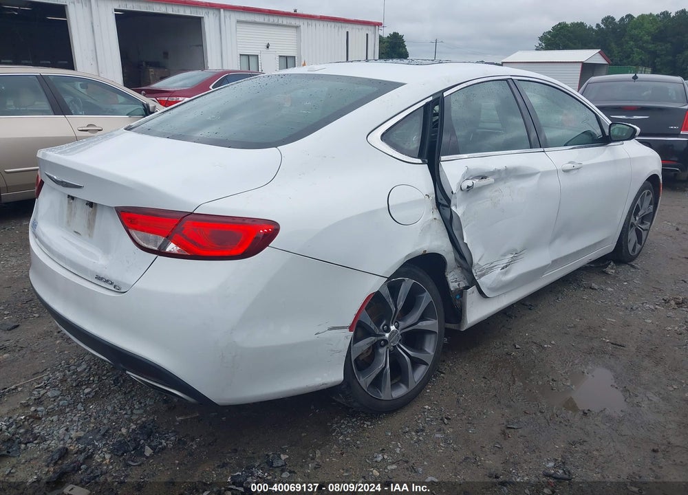 2016 CHRYSLER 200 C VIN: 1C3CCCCGXGN187327