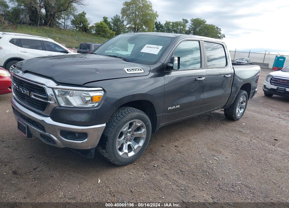 2019 RAM 1500 BIG HORN/LONE STAR 4X4 5'7 BOX VIN: 1C6RRFFG8KN818061