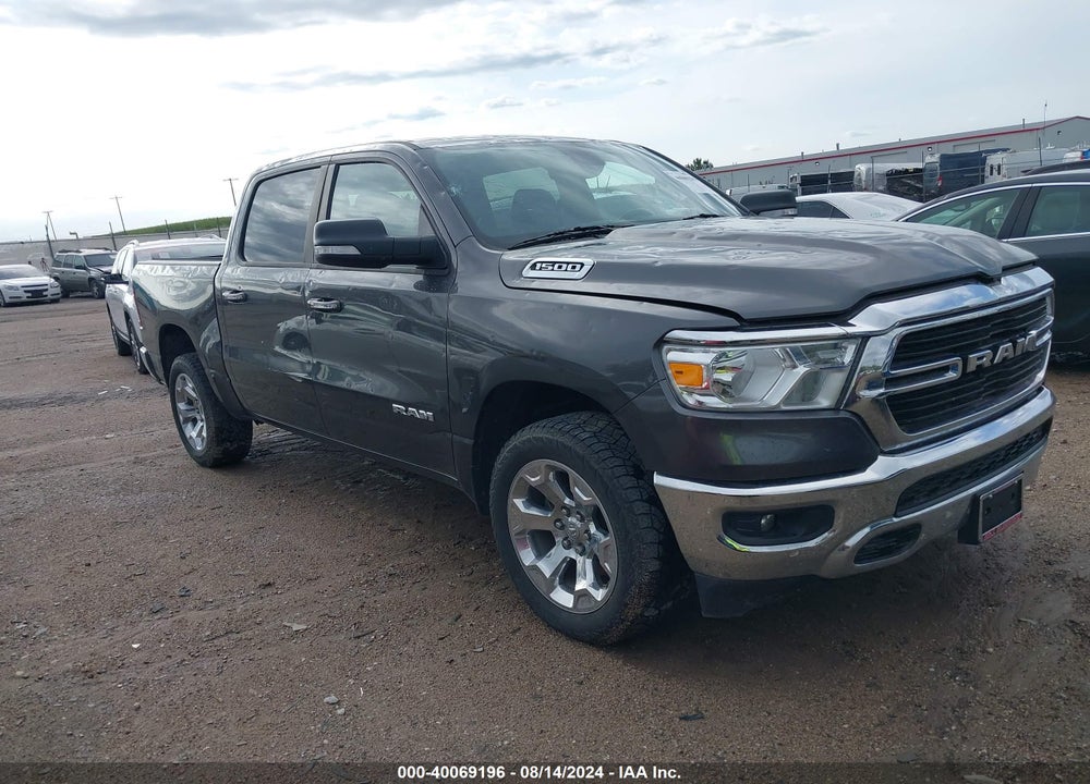 2019 RAM 1500 BIG HORN/LONE STAR 4X4 5'7 BOX VIN: 1C6RRFFG8KN818061
