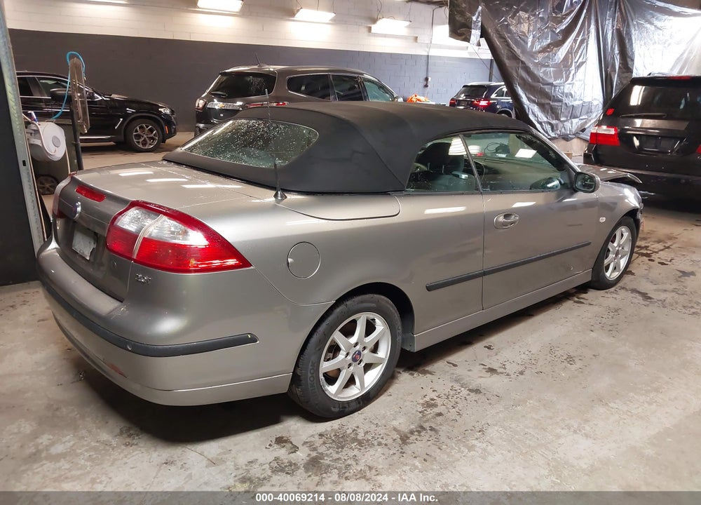2007 SAAB 9-3 2.0T VIN: YS3FD76Y476103765