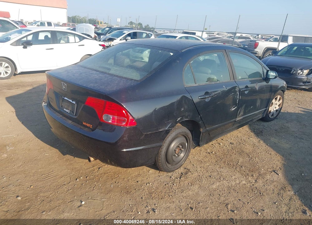 2008 HONDA CIVIC SDN LX VIN: 1HGFA16578L092249