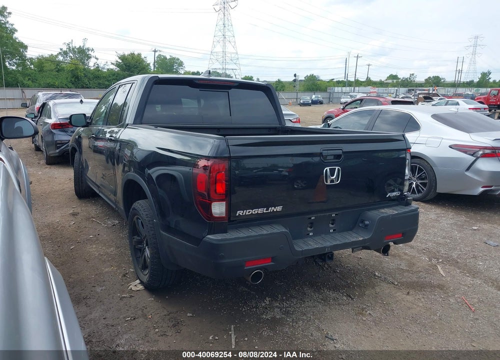 2023 HONDA RIDGELINE BLACK EDITION VIN: 5FPYK3F81PB016691
