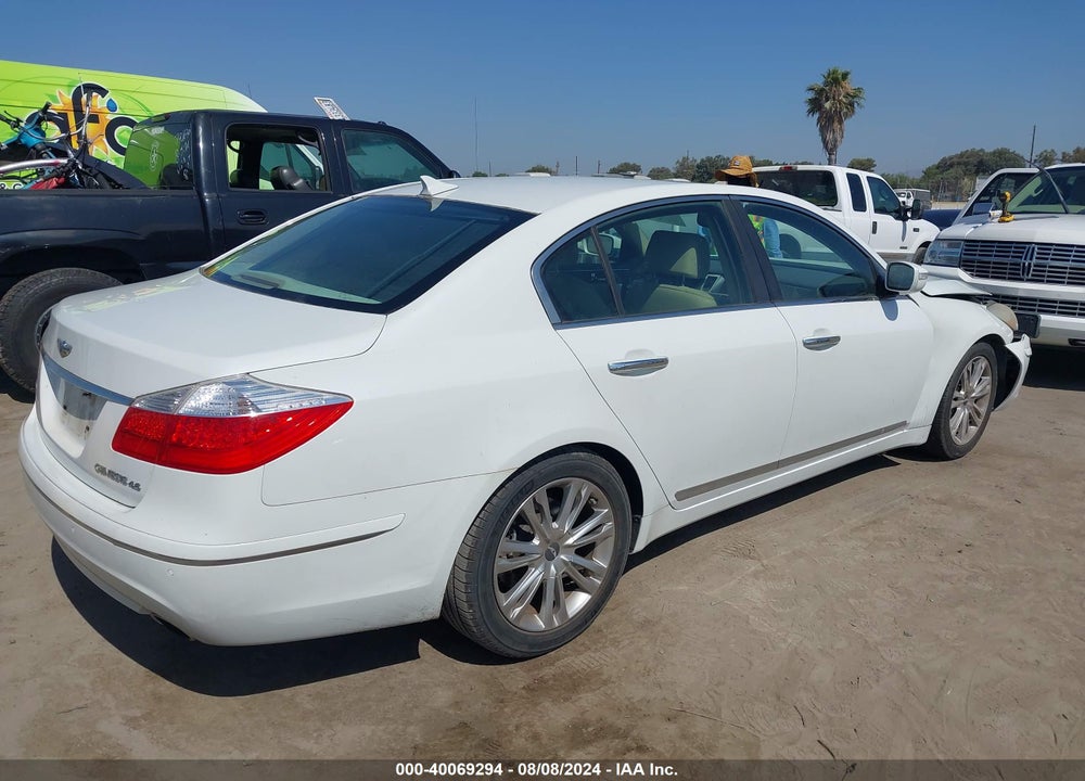 2009 HYUNDAI GENESIS 4.6 VIN: KMHGC46F19U059987