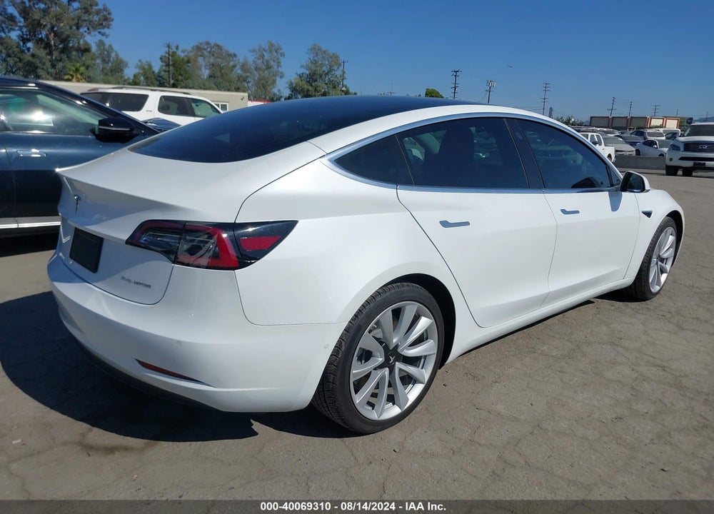 2019 TESLA MODEL 3 LONG RANGE/PERFORMANCE VIN: 5YJ3E1EB8KF469341