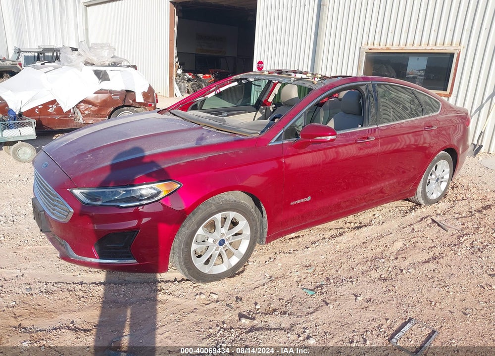2019 FORD FUSION HYBRID SEL VIN: 3FA6P0MU6KR235952