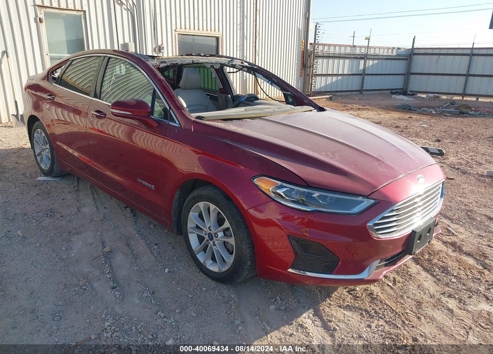 2019 FORD FUSION HYBRID SEL VIN: 3FA6P0MU6KR235952