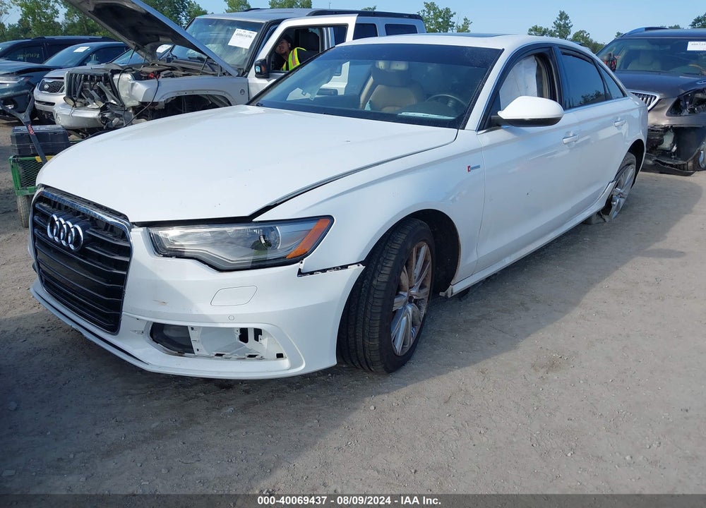 2012 AUDI A6 3.0 PREMIUM VIN: WAUHGAFC1CN075896