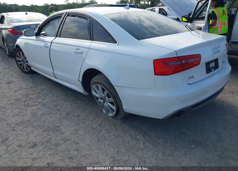 2012 AUDI A6 3.0 PREMIUM VIN: WAUHGAFC1CN075896