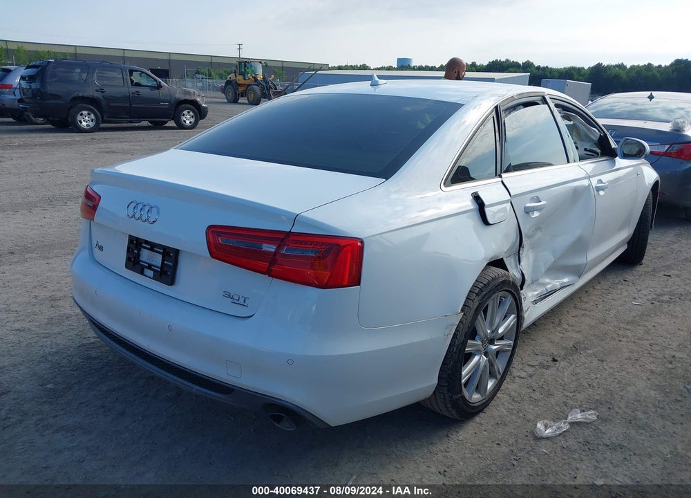 2012 AUDI A6 3.0 PREMIUM VIN: WAUHGAFC1CN075896
