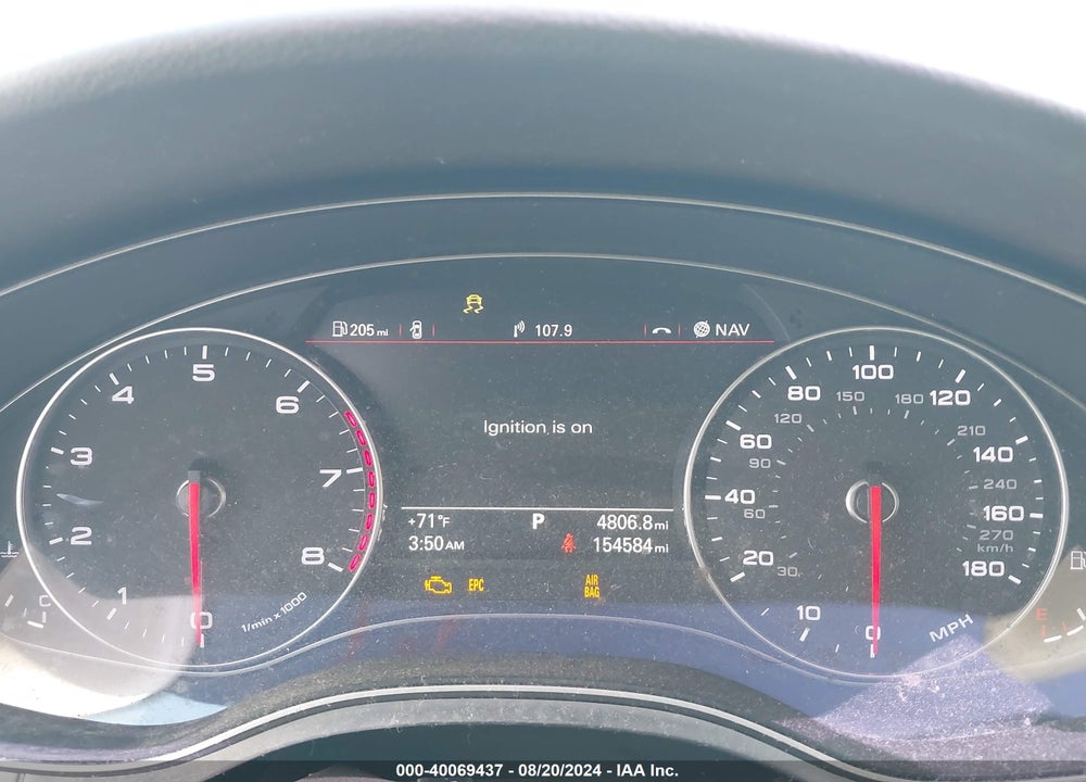 2012 AUDI A6 3.0 PREMIUM VIN: WAUHGAFC1CN075896