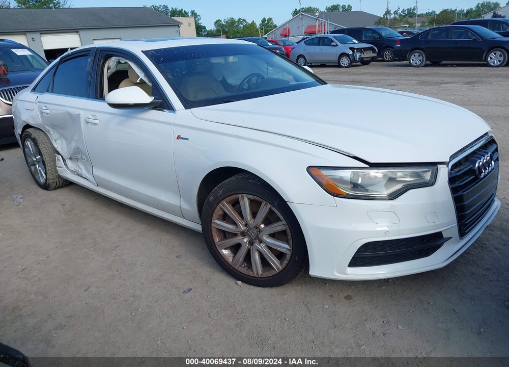 2012 AUDI A6 3.0 PREMIUM VIN: WAUHGAFC1CN075896