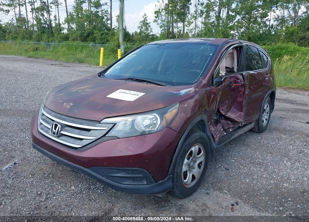 2012 HONDA CR-V LX VIN: 5J6RM3H34CL033267