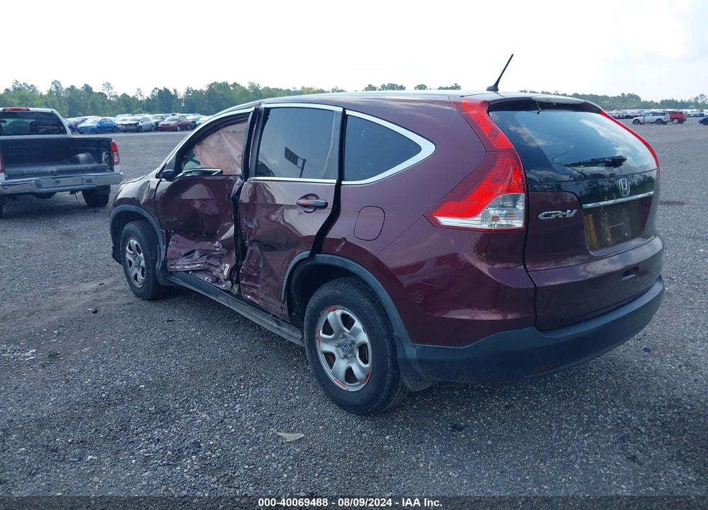 2012 HONDA CR-V LX VIN: 5J6RM3H34CL033267