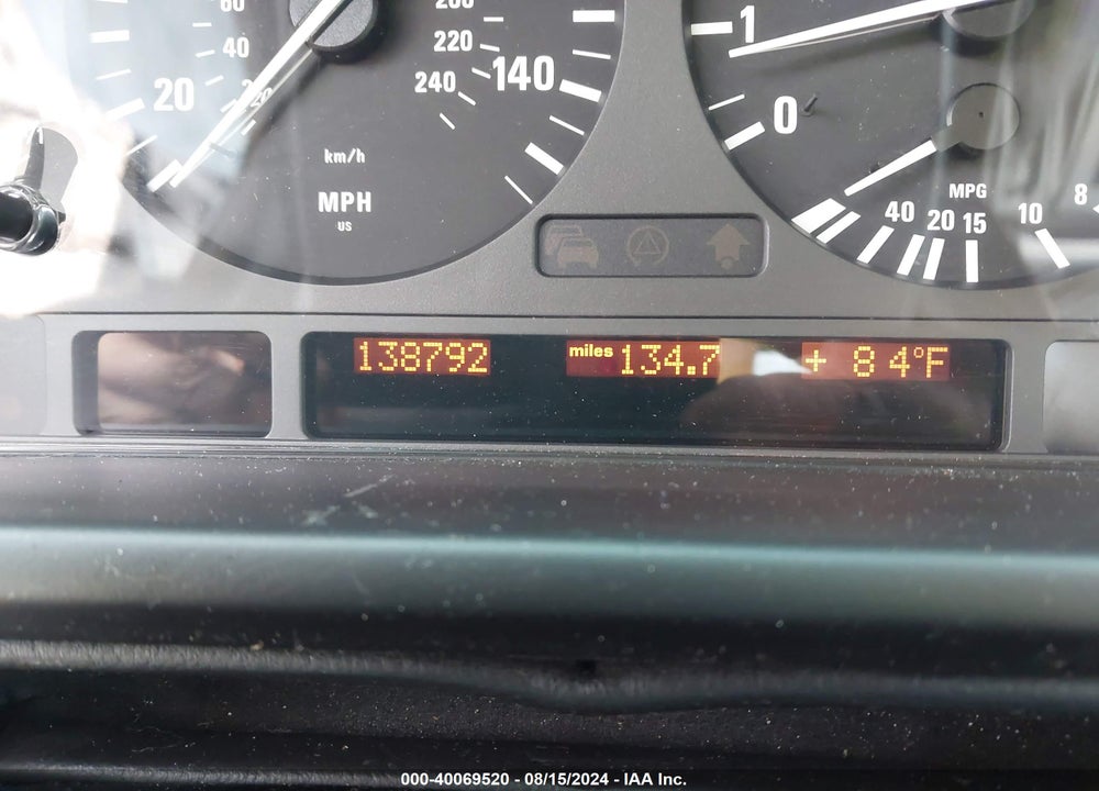 2001 BMW 540I VIN: WBADN53411GC97383